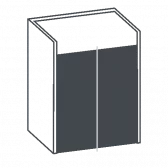 Sliding or recessed glass shower enclosure